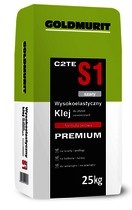 Klej żelowy do płytek wysokoelastyczny Goldmurit C2TES1 25 kg szary