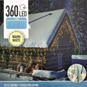 Kurtyna świetlna sople 360 LED 12m