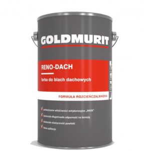 Reno-Dach farba do blach dachowych - formuła rozcieńczalnikowa szary stalowy R7037 10l