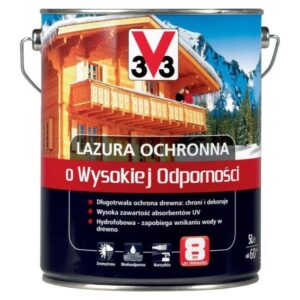 Lazura ochronna o wysokiej odporności V33 bezbarwny 2,5l