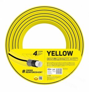 CELLFAST Wąż ogrodowy 4-warstwowy YELLOW 3/4" 20 m