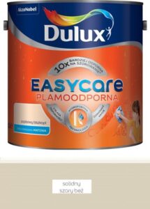 Farba plamoodporna do ścian Dulux EasyCare solidny szary beż 2,5 l