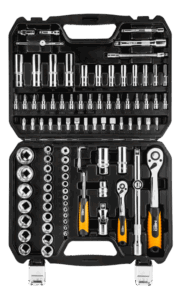 Klucze nasadowe 1/2", 1/4" Neo 08-665 94 szt