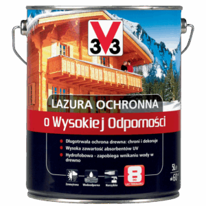 Lazura ochronna wysoka odporność V33 szary 5 l