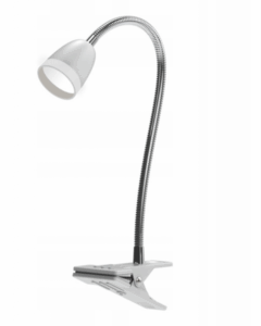 Lampka biurkowa biała Larus klips LED 3W
