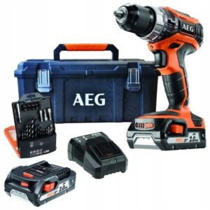 AEG Wkrętarka aku. 18V BSB18C2-202TB + AEG KUFER 2X 2AH