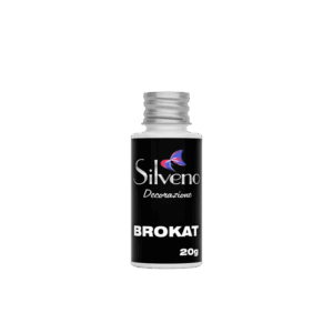 Brokat srebrny hologram 20g