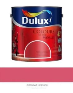 Farba lateksowa do ścian Dulux Kolory Świata malinowa granada 2,5 l
