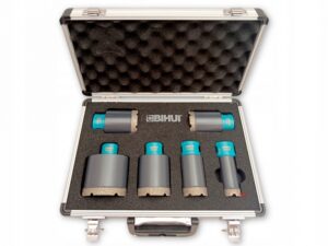 Walizka zestaw otwornic diamentowych 6szt (25-35-40-45-50-68mm) BIHUI INTER