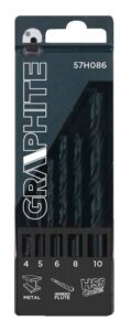 Wiertła do metalu HSS-CO Graphite 57H086 4-10 mm 5szt.