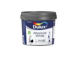 Farba emulsyjna do ścian i sufitów Dulux Absolute White 3L