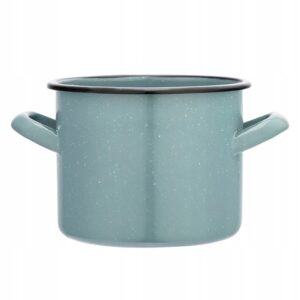 Garnek emaliowany garnuszek indukcja Altom Design szałwiowy nakrapiany 1,5l