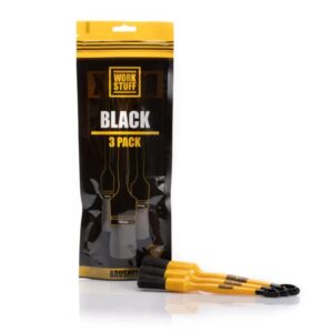 Pędzelki Detailing Brush BLACK 3-pack