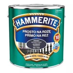 Farba do metalu na rdzę Hammerite półmat antracyt 2,5 l