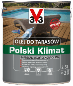 Olej do tarasów V33 Polski Klimat bezbarwny 5 l