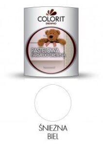 Farba pastelowa do drewna Colorit śnieżna biel 0,75 l