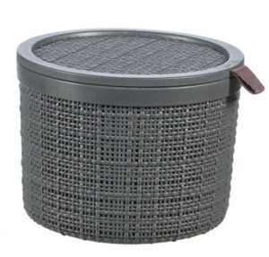 Koszyk JUTE okrągły 2 L ciemny szary