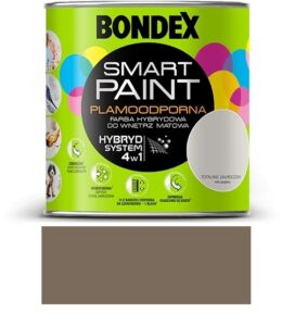 Plamoodporna farba hybrydowa Bondex Smart Paint pudełko mlecznych czekoladek 2,5l