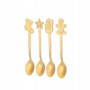 Łyżeczka do herbaty połysk Altom Design Boże Narodzenie 4 szt.