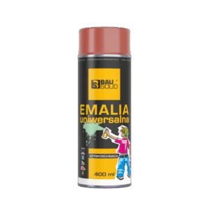 Emalia uniwersalna czerwony jasny Bausolid 400ml RAL3000