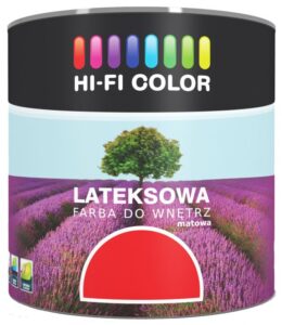 Matowa farba lateksowa Hi-Fi Color malinowy ogród 2,5 l