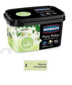 Farba lateksowa do ścian Nobiles Pory Roku wiosna groszkowa 3 2,5 l