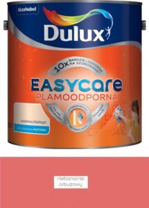 Farba plamoodporna do ścian Dulux EasyCare niebanalnie arbuzowy 2,5 l