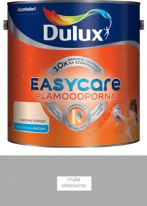Farba plamoodporna do ścian Dulux EasyCare mgła absolutna 2,5 l